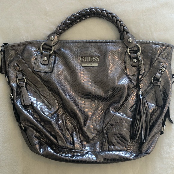 guess metallic bag